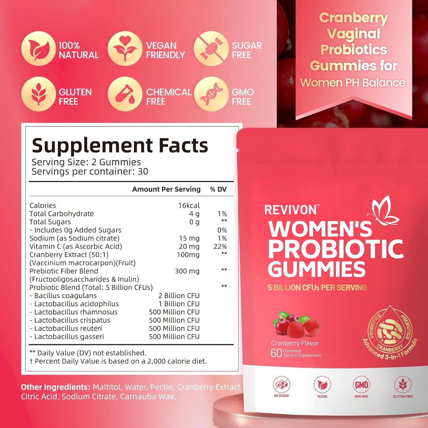 Cranberry + Probiotic Gummies